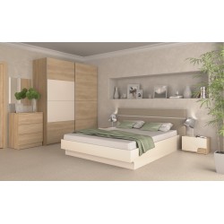 Σετ Κρεβατοκάμαρας ξύλινο CAPRICE2 160x200  DIOMMI 40-027